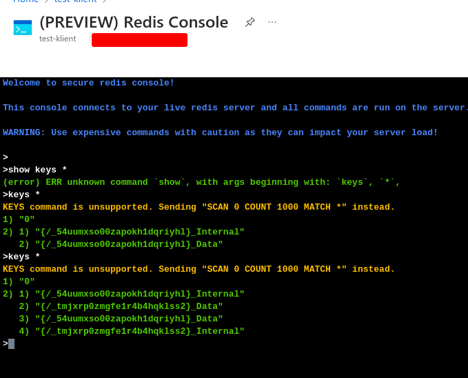 List of session keys inside Redis